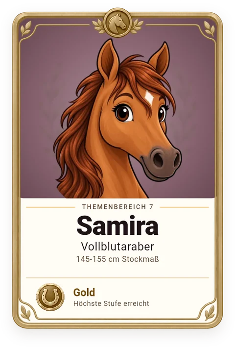 Sammelkarte Samira, Vollblutaraber